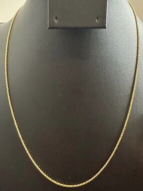 14K Solid Yellow Gold Box Chain